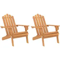 vidaXL Adirondack-Gartenstühle 2 Stk. Massivholz Akazie
