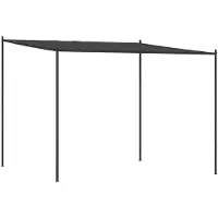 vidaXL Pavillon Anthrazit 3x3 m 180 g/m² Stoff und Stahl