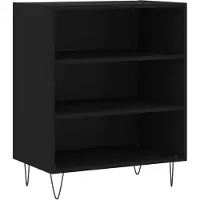 vidaXL Sideboard Schwarz 57x35x70 cm Holzwerkstoff