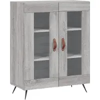vidaXL Sideboard Grau Sonoma 69,5x34x90 cm Holzwerkstoff