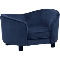 vidaXL Hundesofa Blau 69x49x40 cm Plüsch