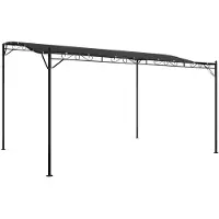 vidaXL Markise Anthrazit 4x3 m 180 g/m² Stoff und Stahl