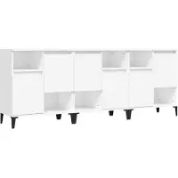 vidaXL Sideboards 3 Stk. Weiß 60x35x70 cm Holzwerkstoff
