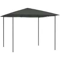 vidaXL Pavillon 3x3x2,6 m Anthrazit 160 g/m²