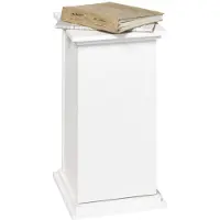 FMD Container "Essex", weiß, B:30cm H:57,4cm T:30cm, Holzwerkstoff, Schränke, Container, Standregal/Blumensäule, Stauraum in zwei Höhen, Breite 30 cm