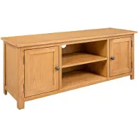 vidaXL TV-Schrank 110x35x44 cm Massivholz Eiche