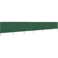 vidaXL 6-teiliges Windschutzgewebe 800 x 80 cm Grün
