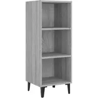 vidaXL Sideboard Grau Sonoma 34,5x32,5x90 cm Holzwerkstoff