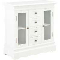 vidaXL Sideboard Weiß 70x28x70 cm Massivholz Kiefer