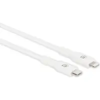 Manhattan 394512, Weiß, USB C, Lightning, 1 m, Männlich, Männlich