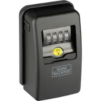 BURG-WÄCHTER Key Safe 60 L SB, Zink, Schwarz, Code, 136 x 82 x 54 mm, 1 Stück(e)