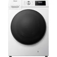 Hisense WDQA8014EVJM, Frontlader, Freistehend, Weiß, Links, Schwarz, Drehregler, Berührung