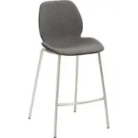 Mayer Barstuhl Sitzmöbel mySOLO 1176 49 x 49 x 96 cm Edelstahl/anthrazit + schwarz 1176-V4-524