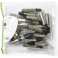 Nedis Vernickelter Gerader Xlr-buchsen-lötmetallstecker Kabeleingang 7 Mm