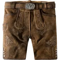 Stockerpoint Herren Lederhose Bertl I Größe 44-64 I Bequeme Trachtenhose in edle