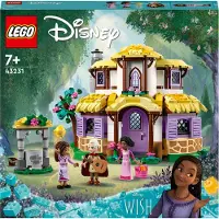 LEGO 43231 Disney Wish Ashas Häuschen Set, öffnendes Spielzeug-Puppenhaus aus dem Wish-Film mit Asha, Sakina und Sabino-Mini-Puppen und Star-Figur, Weihnachtsgeschenk für Kinder, Mädchen und Jungen