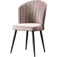 Skye Decor , Rubi - Cappuccino, Stuhlset (2 Stück), 100 % MDF, Cappuccino, 52 x 42 x 85 cm