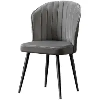 Skye Decor , Rubi - Grey, Stuhlset (2 Stück), Grau, 100 % MDF, 52 x 42 x 85 cm