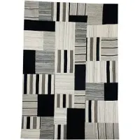 Kayoom Teppich "Radical 325" rechteckig 15 mm Höhe Handgewebter Jacquard Kilim, hochwertige Materialmischung.
