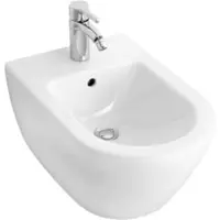 Villeroy & Boch V&B Wand-Bidet Subway 2.0 37x56,5cm, 1 Hahnloch, Überlauf, weiß