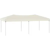 vidaXL Partyzelt Faltbar Creme 3x6 m