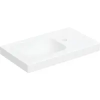 Geberit Handwaschbecken iCon Light 53x31cm, o Ü, HL + Ablagefl. re, we. ma
