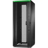 Schneider Electric ER8202 Easy Rack 800mm/42HE/1000mm mit Dach, Seitenwand, Rollen, Füßen und 4 Halterungen, ohne Boden, schwarz