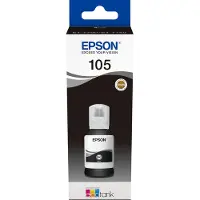 Epson 105 EcoTank-Tintenflasche in Pigmentschwarz, Original, Schwarz, , - EcoTank ET-7750 - EcoTank ET-7700, 140 ml, Tintenstrahldrucker