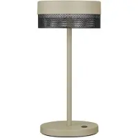 HELL LED-Tischleuchte Mesh Akku, Höhe 30cm sand/schwarz