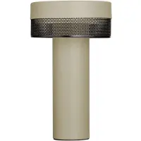 HELL LED-Tischlampe Mesh Akku, Höhe 24cm, sand/schwarz