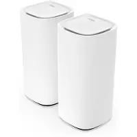 Linksys Velop Pro 6E Mesh WiFi 6E True Tri-Band-System, Weiß, Intern, Mesh-System, 557 m², Tri-Band (2,4 GHz/5 GHz/6 GHz), Wi-Fi 6E (802.11ax)
