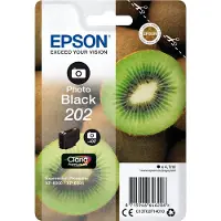 Epson Kiwi Singlepack Photo Black 202 Claria Premium Ink, Standardertrag, Schwarz, Tinte auf Farbstoffbasis, 4,1 ml, 1 Stück(e), 400 Seiten