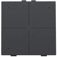 Züblin 122-52004 4 fach Taster mit LED für Niko Home Control anthracite 12252004