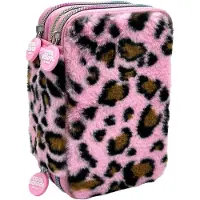 Tinka Leopard Rosa (8 804206) Triple Pocket Mäppchen