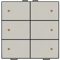 Züblin 157-52006 6 fach Taster mit LED für Niko Home Control champagne coated 15752006