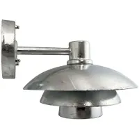 Dyberg Larsen Außenwandlampe Morph, galvanisiert, Metall