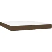 vidaXL Taschenfederkernmatratze Mittel Dunkelbraun 180x200x20 cm Stoff