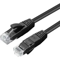 Microconnect MC-UTP6A075S, 7,5 m, Cat6a, U/UTP (UTP), RJ-45, RJ-45, Schwarz