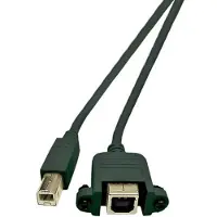 Microconnect USBABF1PANEL2, 1,8 m, USB A, USB B, USB 2.0, Schwarz