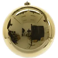 Décoris Christbaumkugel, gold, Kunststoff, Ø 20 cm