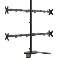 vidaXL Monitorhalterung Schwarz Stahl VESA 75/100 mm
