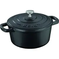 kela 12470, 2,5 l, Schwarz, Silber, Eisenguss, 21 cm, 100 mm
