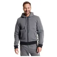 FASTWAY T-2208 Herren Motorrad Hoodie Jersey grau, 48