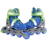 Kids Globe Street Rider Inlineskates grün / blau, verstellbar von Gräße 27-30