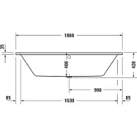 Duravit 700492000000000 Badewanne 700492000000000 No. 1 1800x800mm