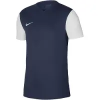 Nike Herren Dri-Fit Tiempo Premier Jersey - DH8035 Schwarz Weiß, Blau, Rot und Gelb, Farbe:Dunkelblau, Textil:XL