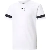 Puma Unisex Kinder Teamrise Jersey Jr Shirt, White-Black-White, 1