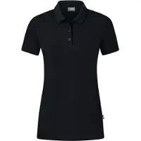 Jako Organic Polo Stretch Damen - Schwarz