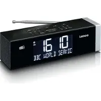Lenco CR-640BK Radiowecker DAB+/FM Bluetooth automatische Zeitumstellung Schwarz