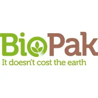 Biopak Plastbakke 2 rums CPET sort 225x175x43mm 300stk/kar - (300 stk.)